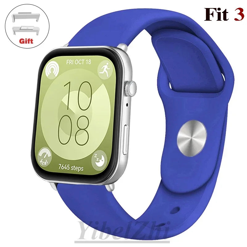 Wasserdichtes Silikonband in diversen Farben – perfekt für Huawei Watch FIT 3 - FIT 2