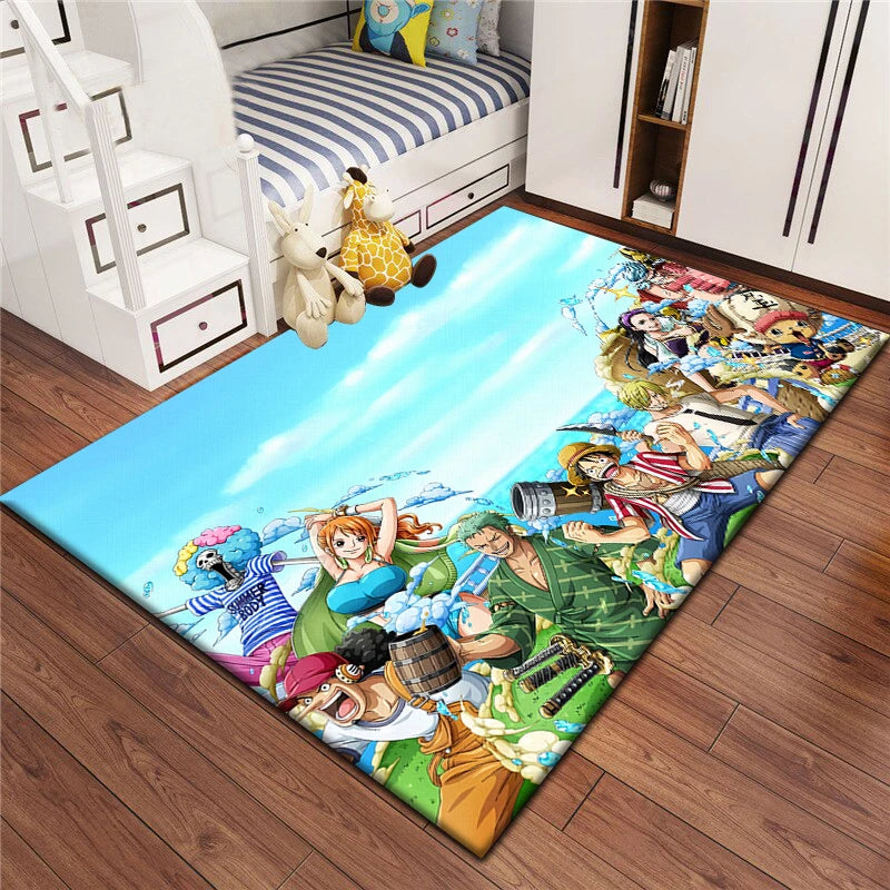 Cartoon bedruckter rechteckiger Teppich aus Polyester