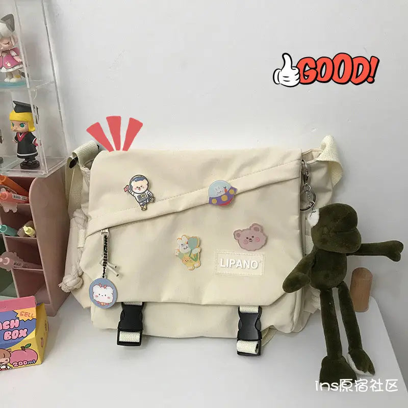 Stylische Leinwand Umhängetasche – Große Kapazität, leichter Komfort - sicherer Verschluss