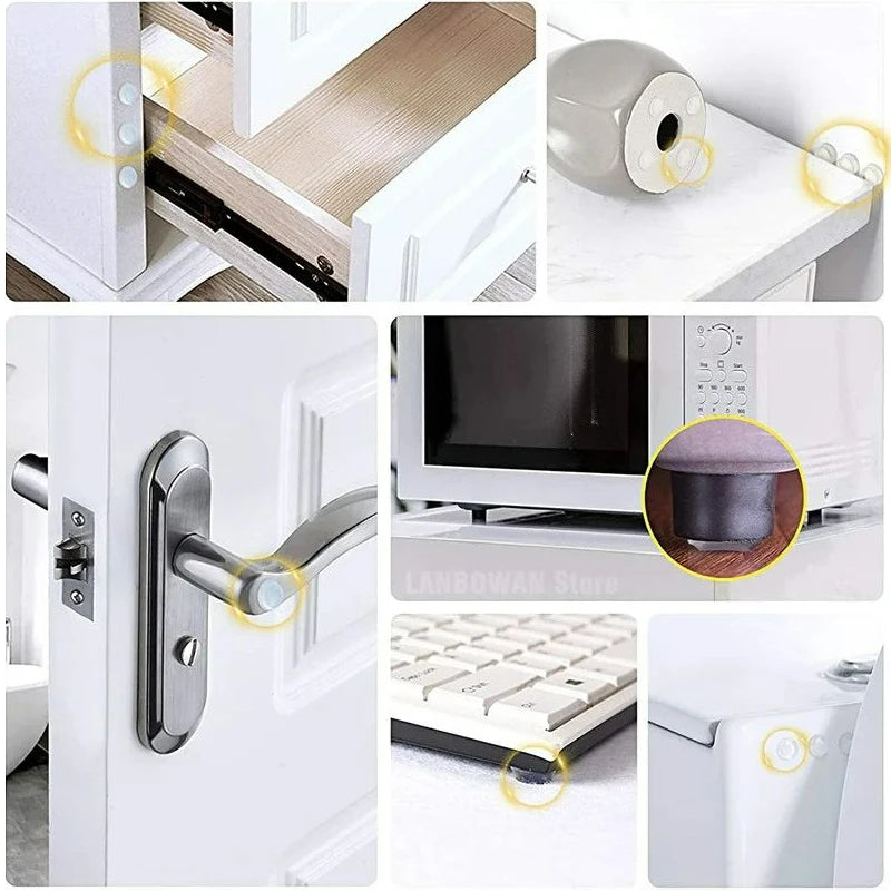 Transparenter Selbstklebender Türstopper Gummipuffer Wandschutz Möbel