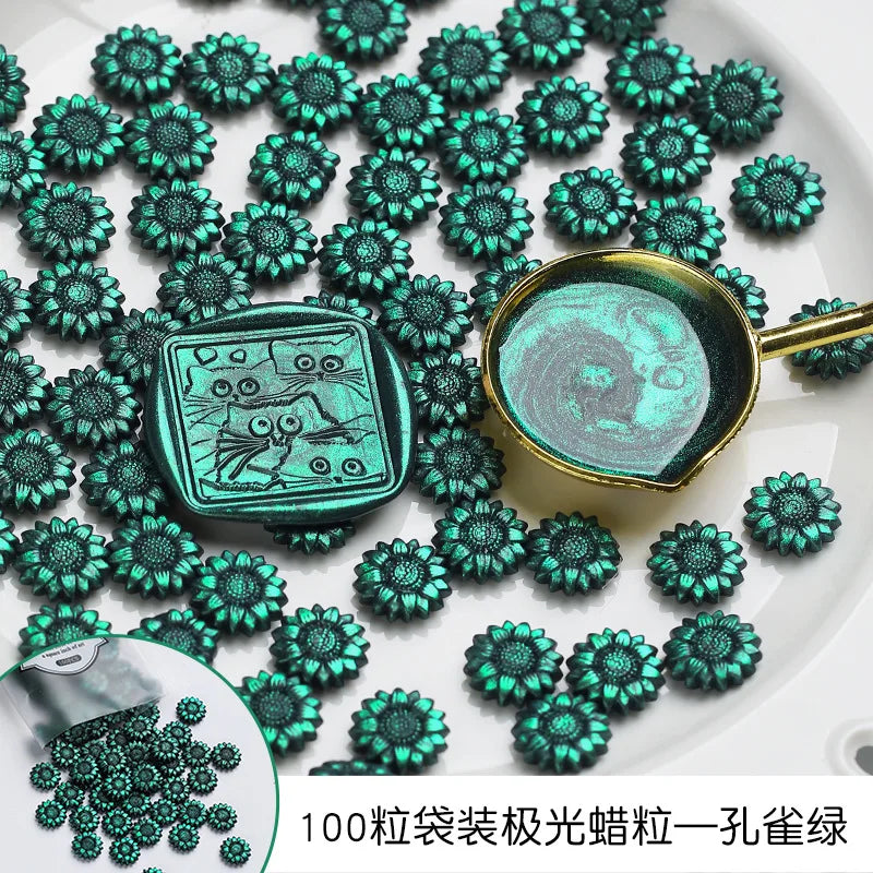 100 Schillernde Siegelwachs Perlen für stilvolle DIY Projekte