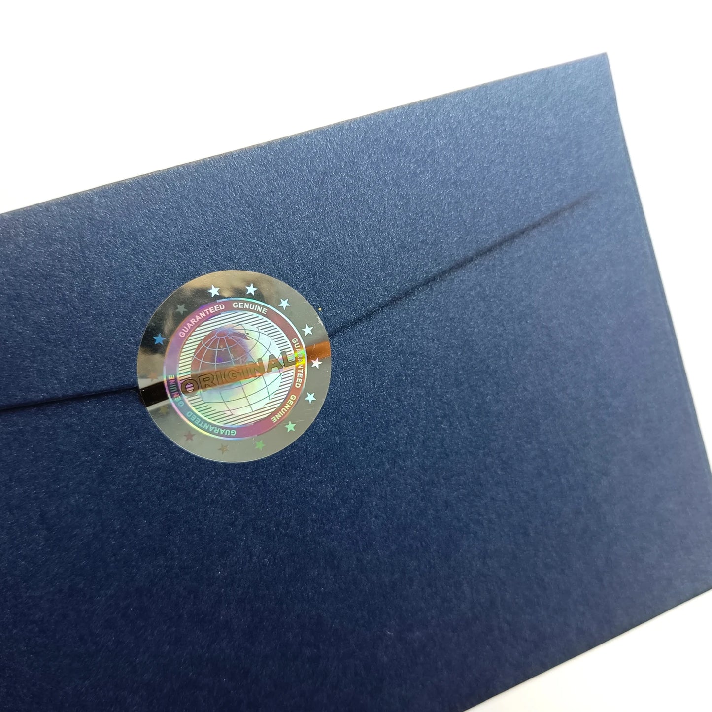 Runder manipulationssicherer Hologrammaufkleber mit Erd-Motiv