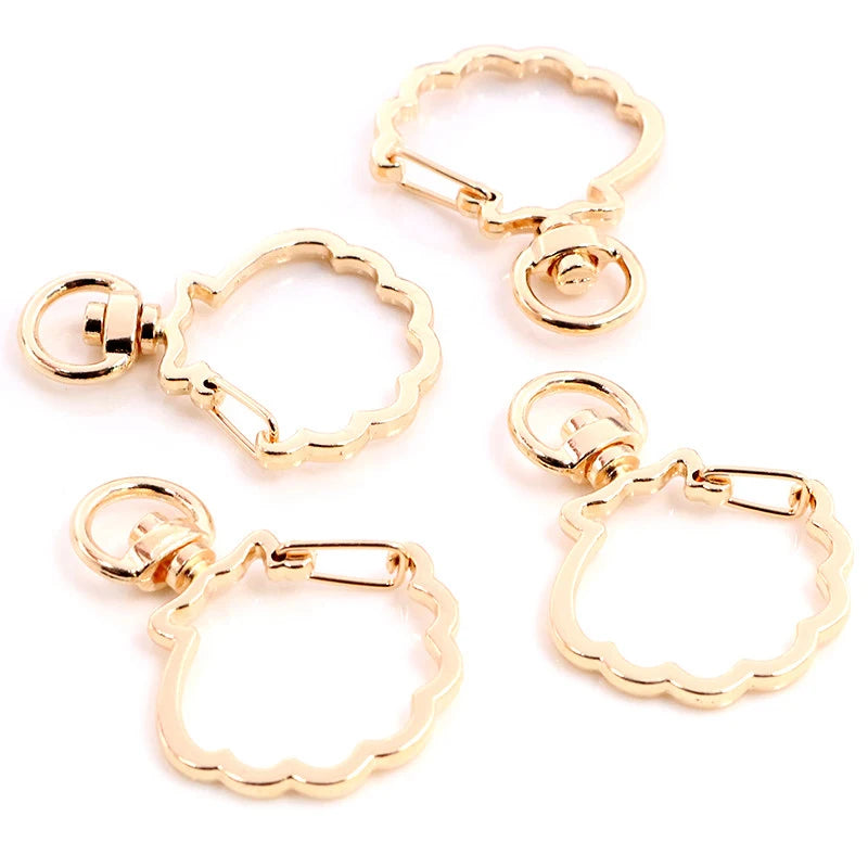 Herz Karabinerhaken Set für Schlüsselanhänger und DIY Projekte