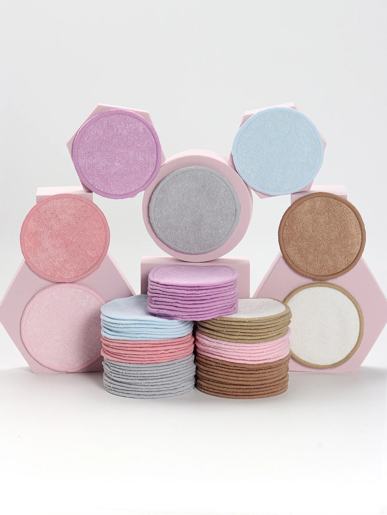 Weiche wiederverwendbare Make-up-Entferner-Pads aus Bambusfaser