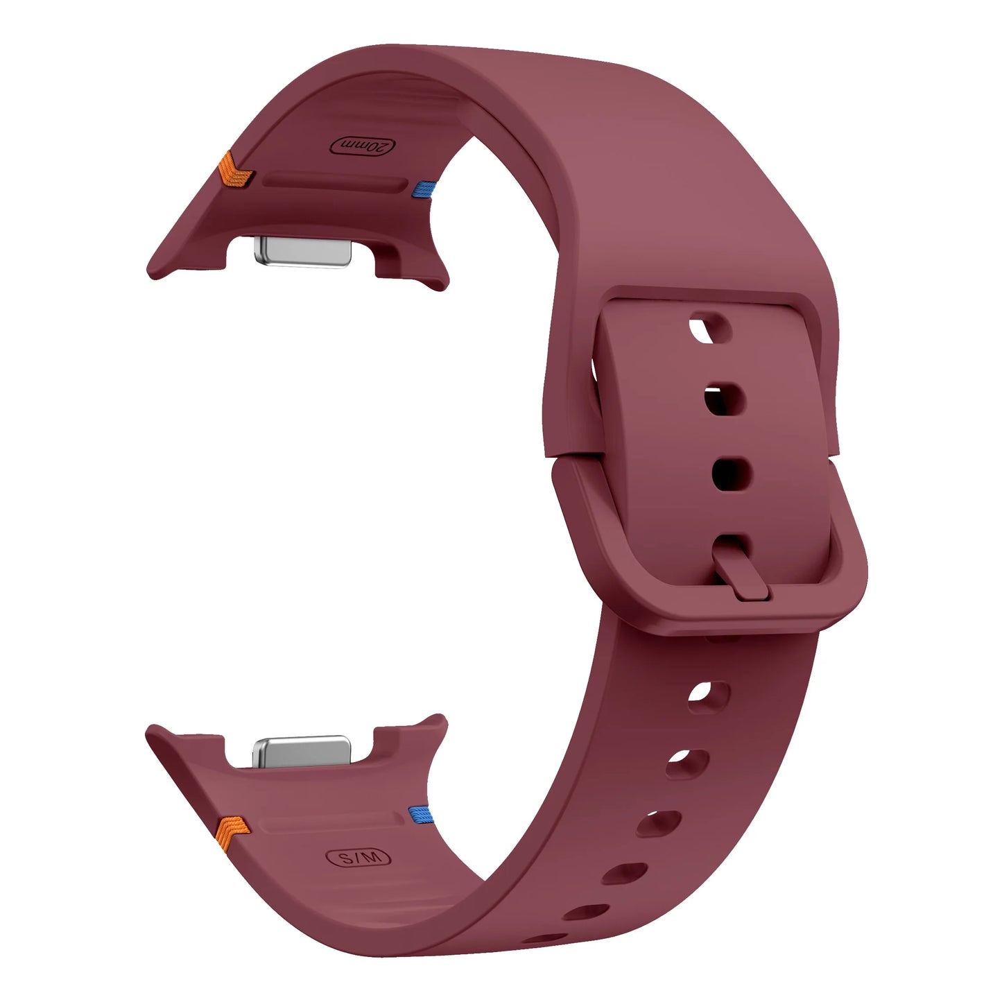 Atmungsaktives Silikon-Armband für Smartwatches 40/44 mm Komfort