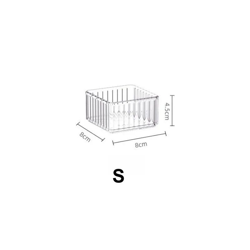 Transparente stapelbare Organizer für clevere Ordnung