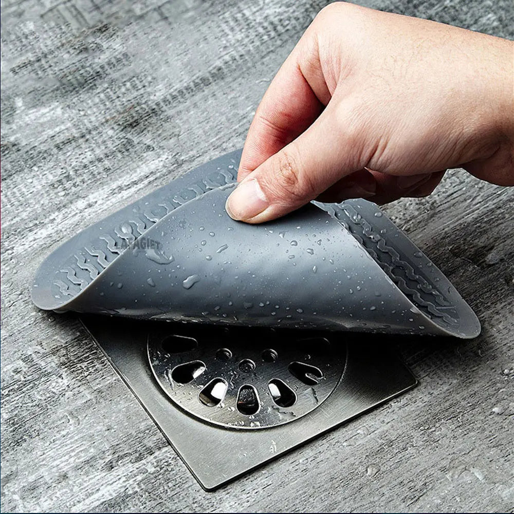 Silikon Abflusssieb Haarstopper für Bad Dusche Küche Waschbecken Bodenablauf