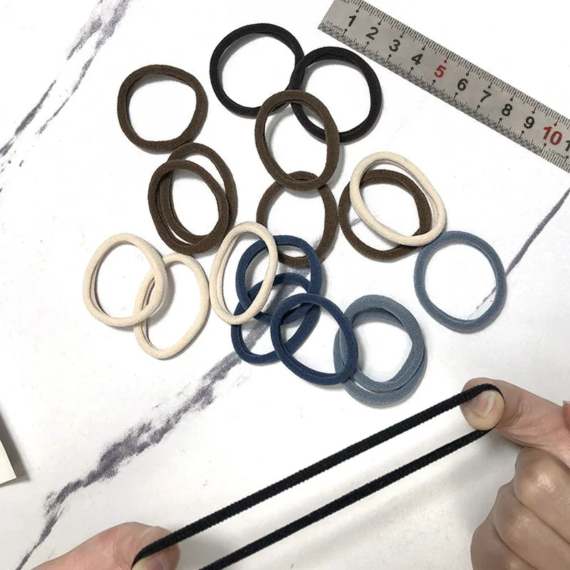 20/50 Teile/satz Haarbänder für Frauen Mädchen Grundlegende Haar Gummi Krawatten Seile 4 cm Einfache Elastische Stirnband Haar Zubehör pferdeschwanz Halter - Yabubest - Home & More