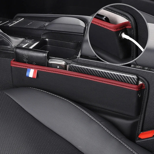 Universal Sitz Spalt Organizer Tasche mit Ladeanschluss für Auto Innenraum