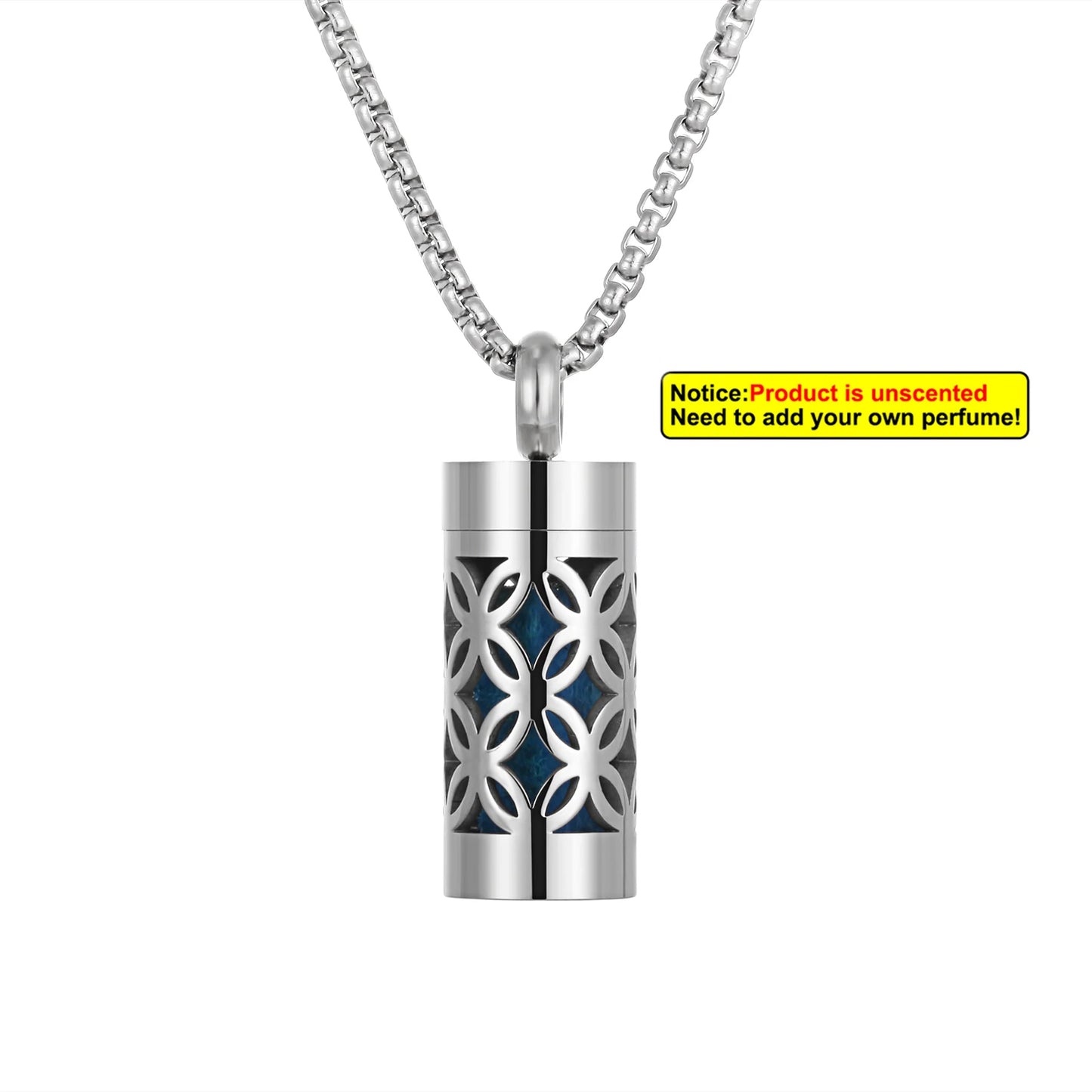 Edelstahl Aromatherapie Anhänger mit Engelsflügel Design