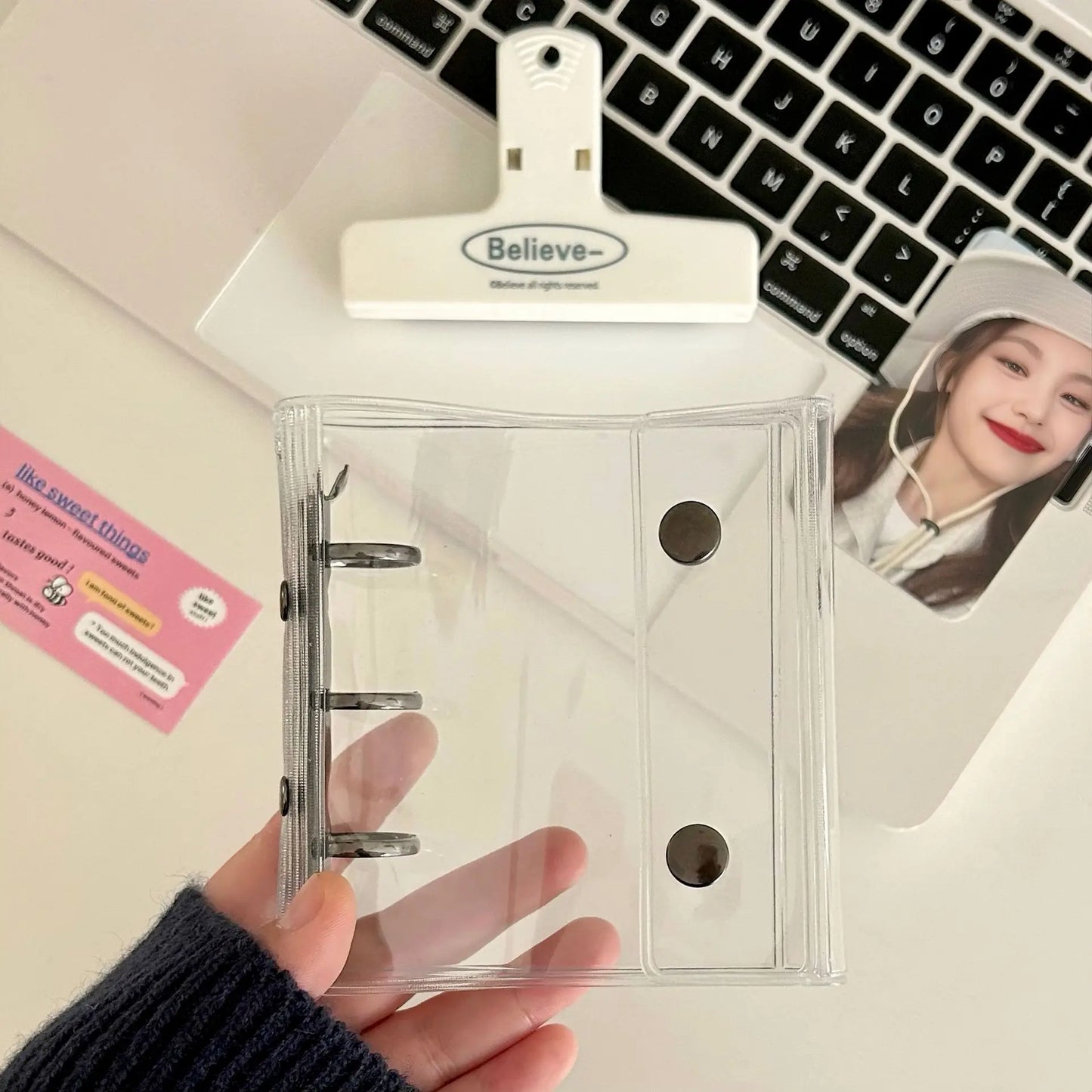 3-Zoll Kpop Fotokarten Sammelbuch und Binder für Idol Bilder Photocards