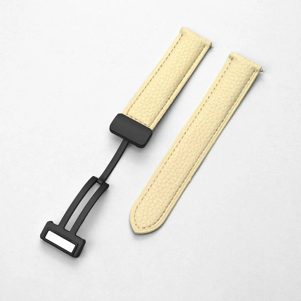 22 mm Lederarmband mit Magnetschnalle für Xiaomi Redmi Watch