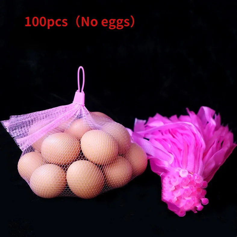 100 Stück Netzbeutel mit Schnallen für vielseitige Lagerung