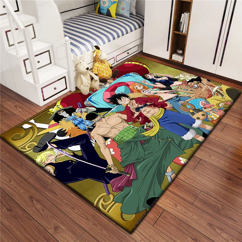 Cartoon bedruckter rechteckiger Teppich aus Polyester