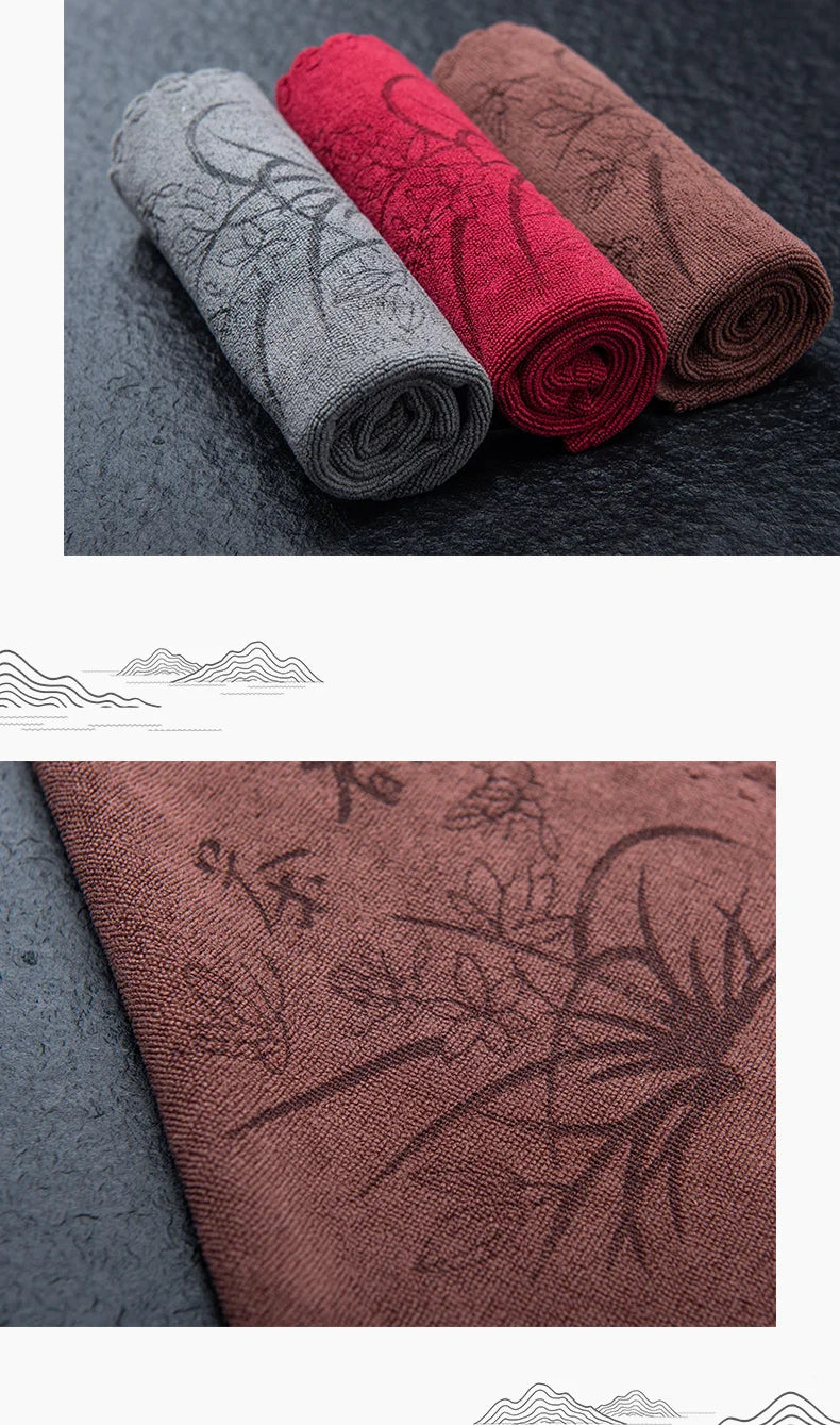 Saugfähiges Rotes Küchengeschirrtuch aus Faser-Yabubestshop