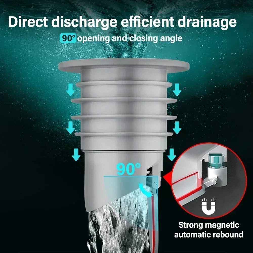 Wasserdichter Anti-Geruch Abflussfilter für Badewanne Waschbecken Küche