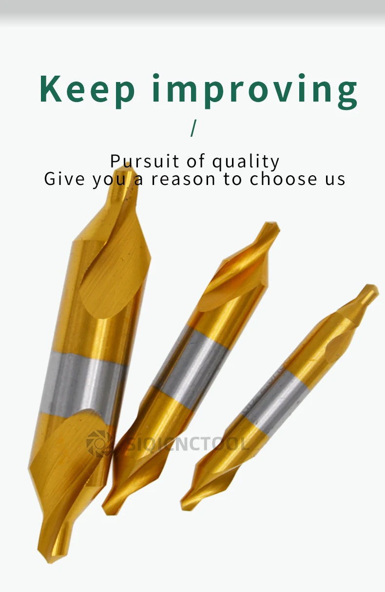 HSS Zentrierbohrer-Set 6-tlg. für präzise Metallbohrungen (1,0-5,0mm)