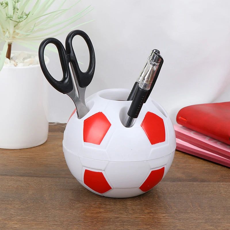Fußball Ball Geformter Stifthalter Bleistift Halter für Schreibtisch