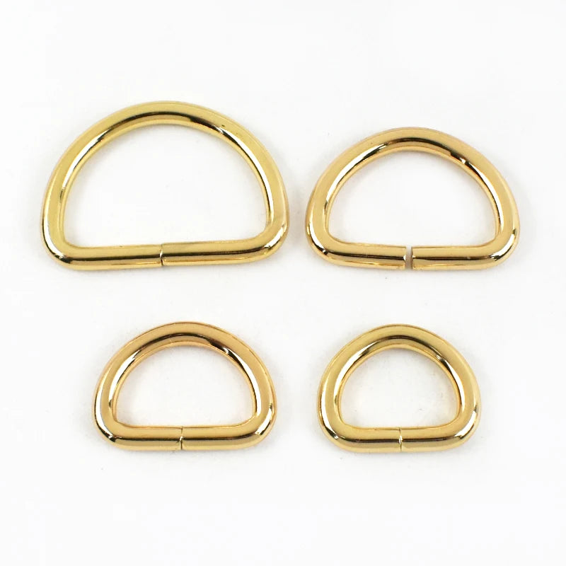 20-teiliges D-Ring Set Metall Schnallen in 7 Größen für Taschen Gürtel