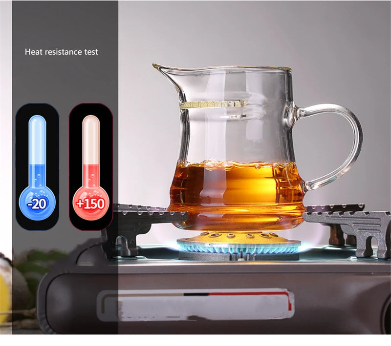 Verdickte Transparente Teetasse 275 ml Hitzebeständig Mit Filtergriff