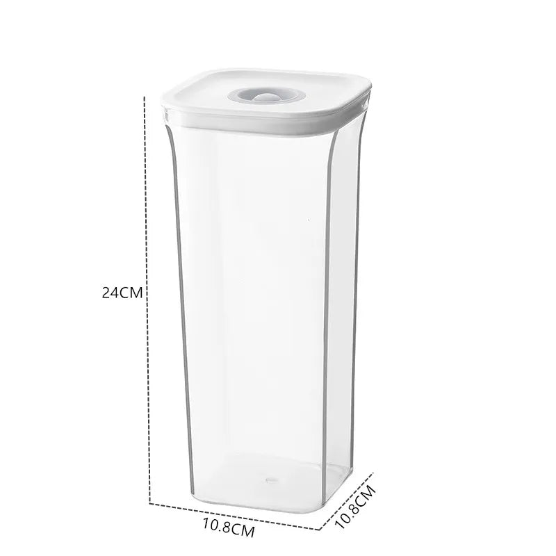 Platzsparende, klare Vorratsdosen für Gewürze Süßigkeiten Getreide Küche Kühlschrank