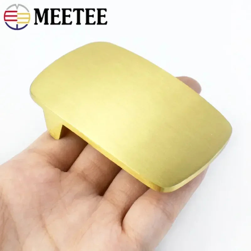 Massive Messing Gürtelschnalle 40mm für Herren Leder DIY Accessoires