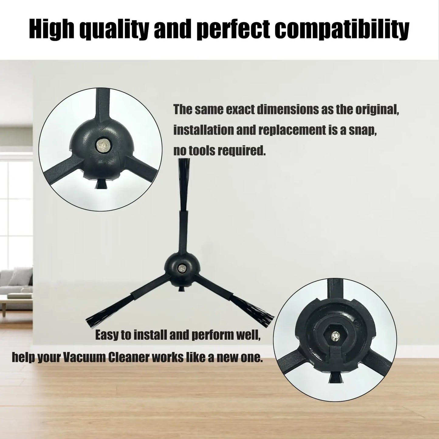 Seitenbuersten Ersatz fuer Roborock Modelle mit langlebigem Kunststoff