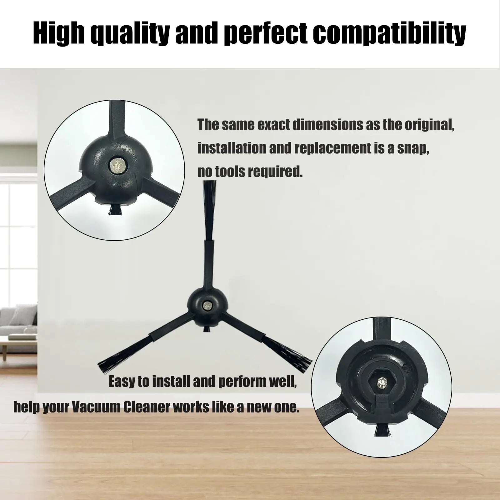 Seitenbuersten Ersatz fuer Roborock Modelle mit langlebigem Kunststoff