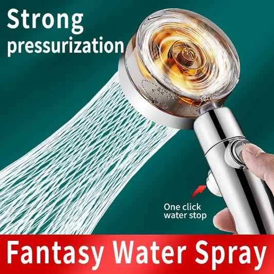 Wassersparender Hochdruck Duschkopf mit Universal Anschluss Handinstallation