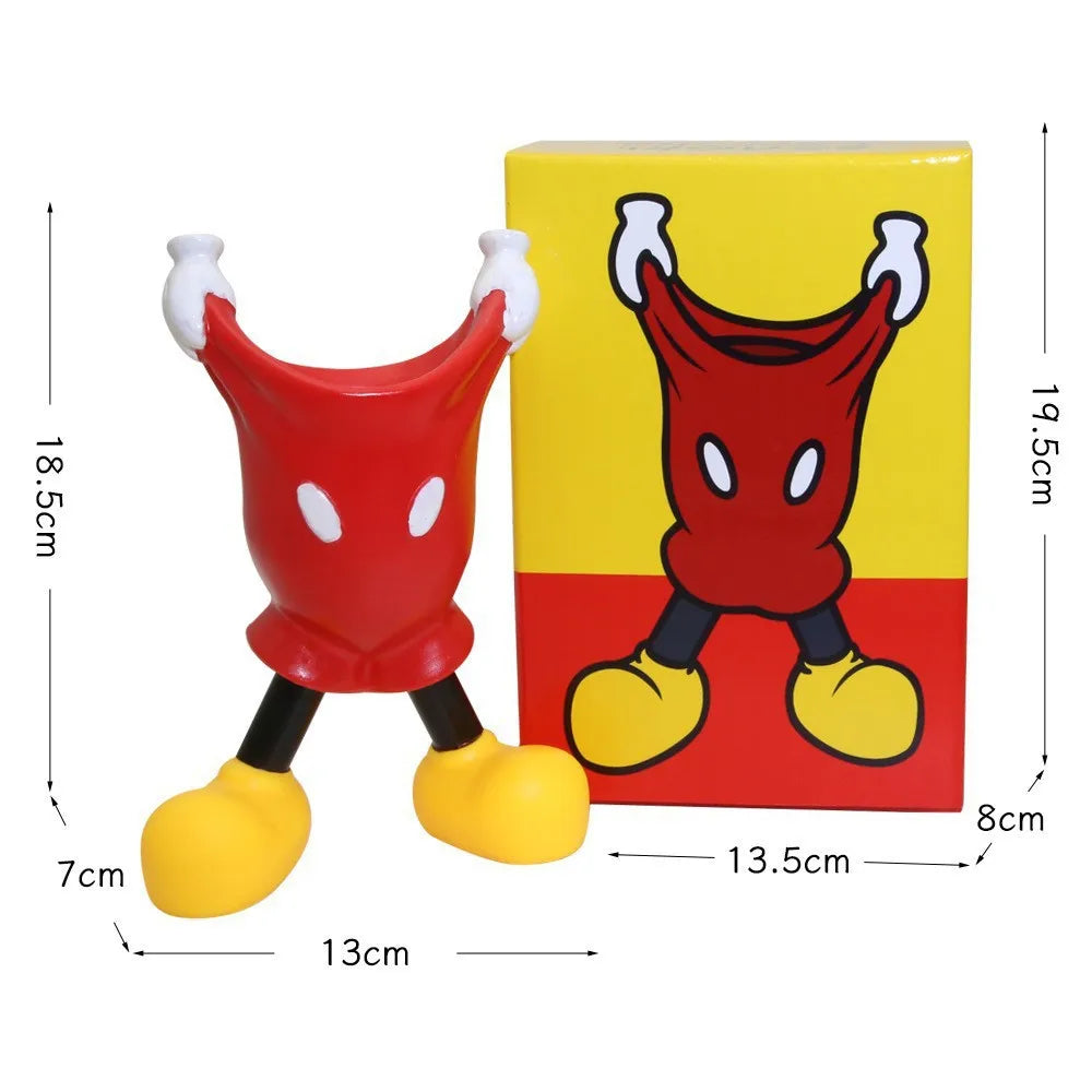 Verspielter Cartoon Stifthalter Schreibtisch Organizer rund 18.5x13cm
