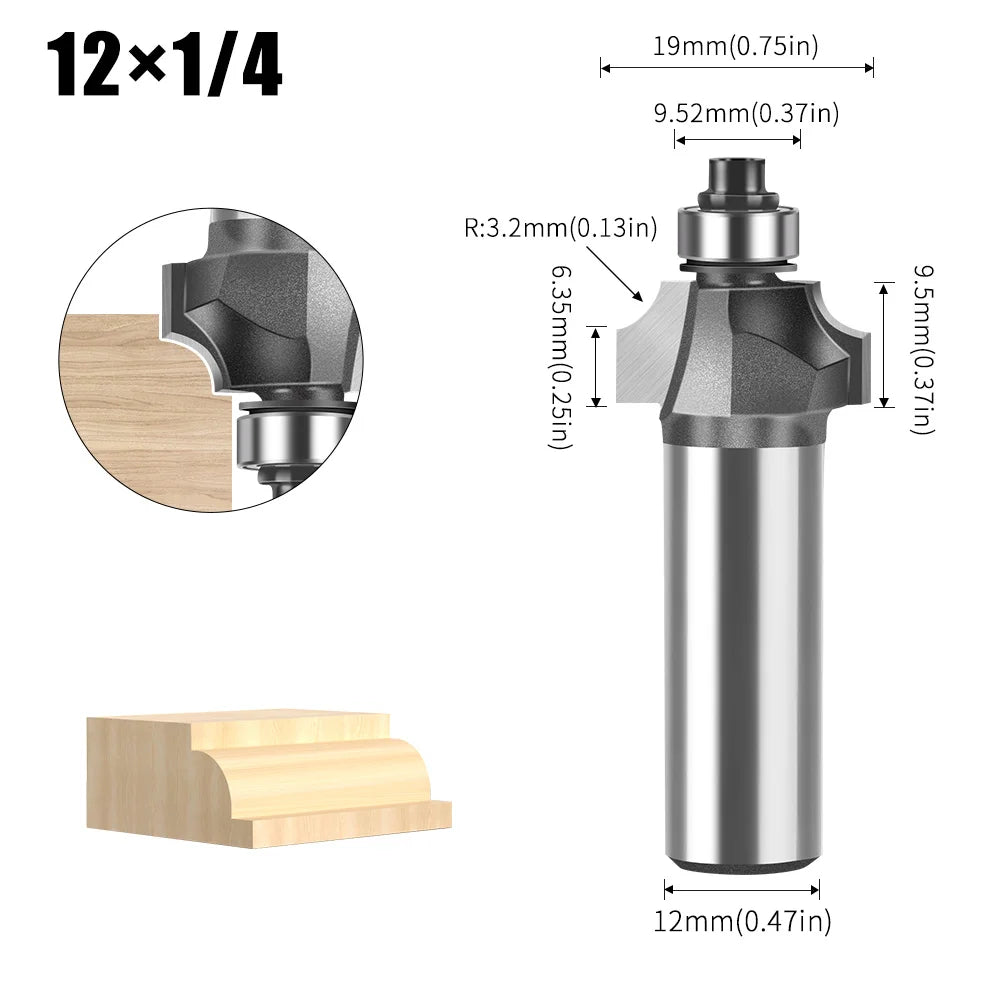 6/12mm Schaft Nut Schneiden Linie Router Bit für Holzbearbeitung
