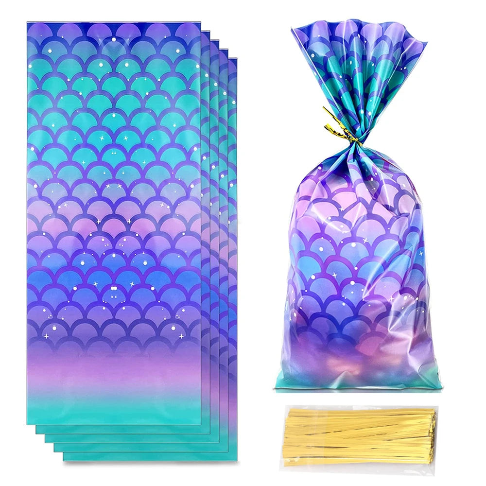 Robuste Geschenkbeutel mit Bändern für Süßigkeiten und Präsente