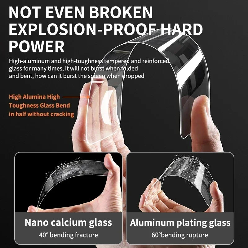 3x Displayschutz Hartglas Set für Smartphone Modelle – Anti-Kratz Bruchschutz