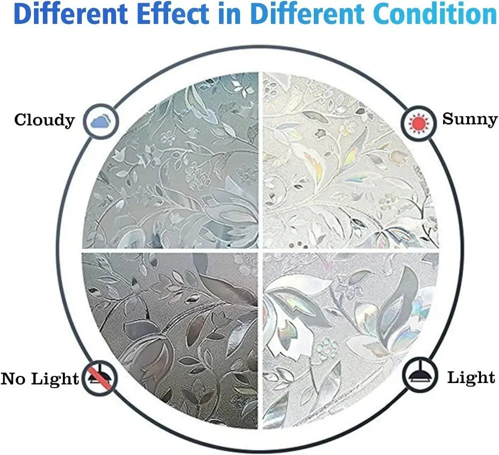 Dekorative Fensterfolie mit Sichtschutz und UV Schutz