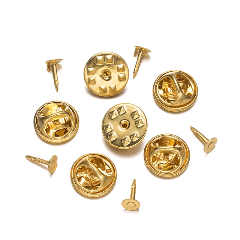 Metall Locking Pin Brosche Abzeichen Halter Verschluss für DIY Schmuck und Handwerk-Yabubest - Home & More