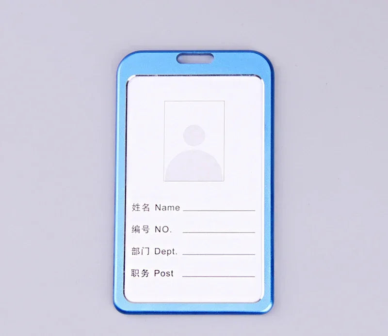 Einziehbare Ausweisrolle Metall mit Kartenhalter Schlüsselanhänger Büro