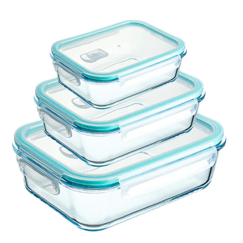 Borosilikatglas Lunchbox – Mikrowelle, Versiegelt, Kühl- und Gefrierbox