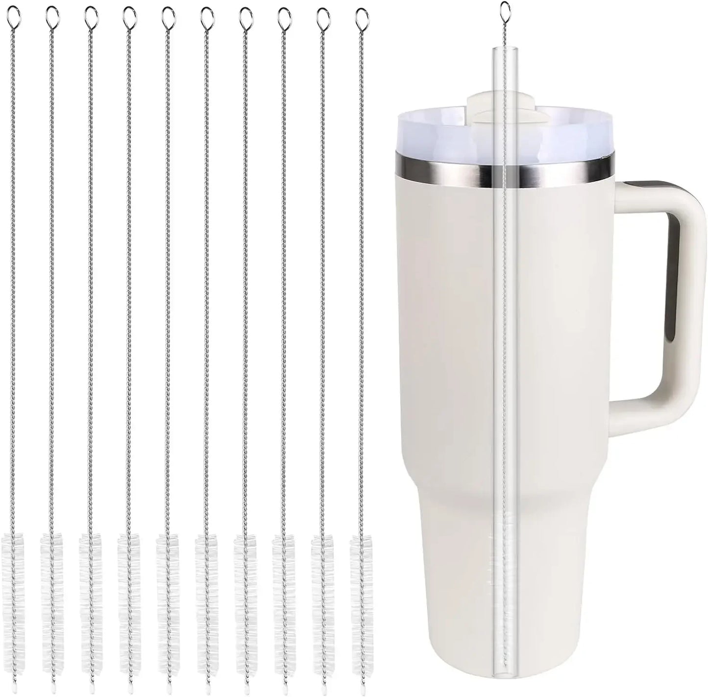 Trinkhalm Reinigungsbürsten Set Nylon Edelstahl für Babytassenflaschen-Yabubest - Home & More
