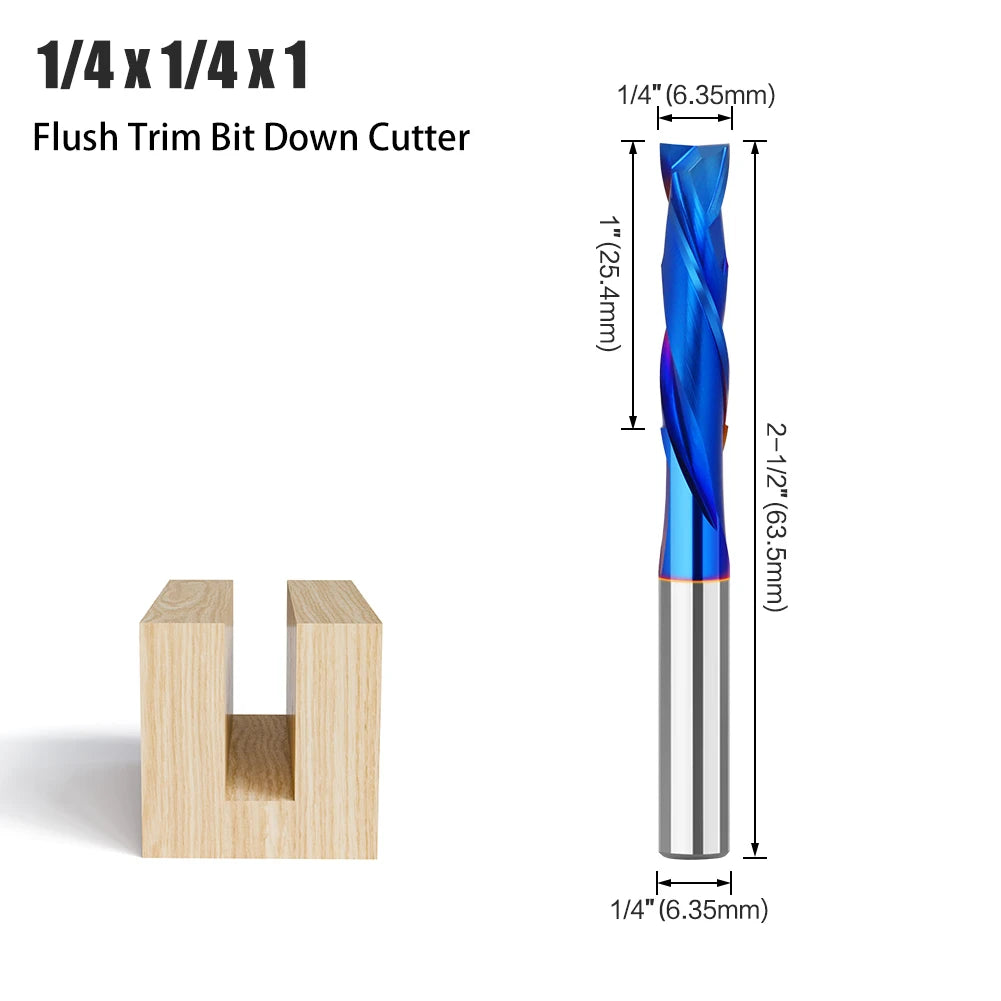 Gerader Schaftfräser aus legiertem Wolframkarbid für Holzbearbeitung