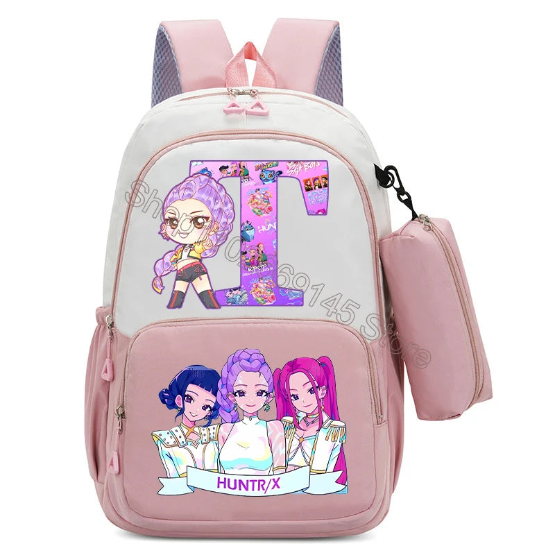 Kawaii Kinderrucksack mit bedruckter Stifttasche für Schule und Freizeit