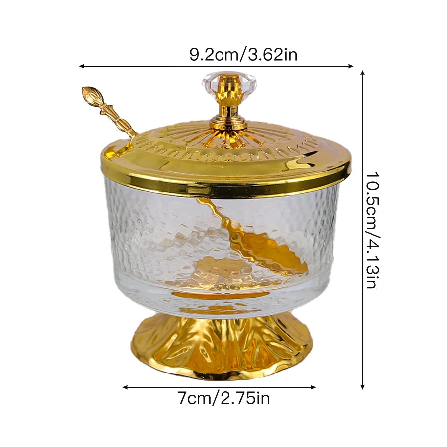 Kombinations-Gewürzglas Metall und Glas für Salz Zucker und Gewürze