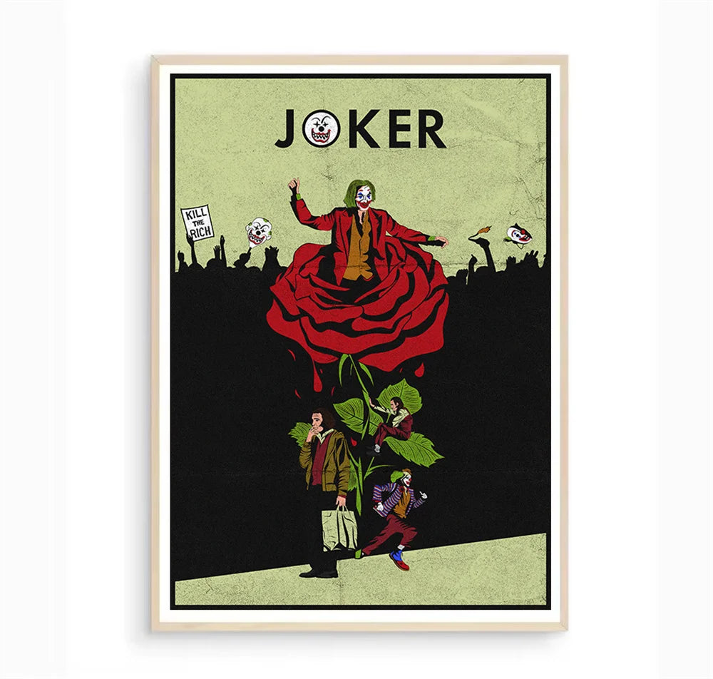 Abstraktes Leinwandgemälde als stilvolle Vintage Wanddekoration