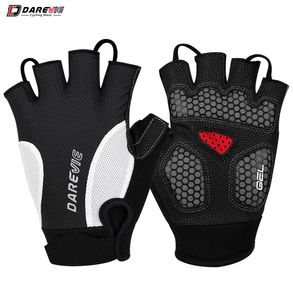 Halbfinger MTB Fahrradhandschuhe gelpolstert stoßfest atmungsaktiv