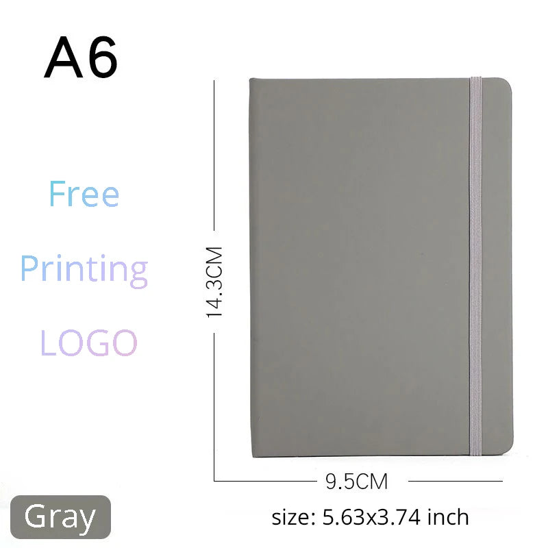 Notizbuch A5/A6 PU-Leder mit individuellem Logo – Tagebuch & Journal-Yabubest - Home & More