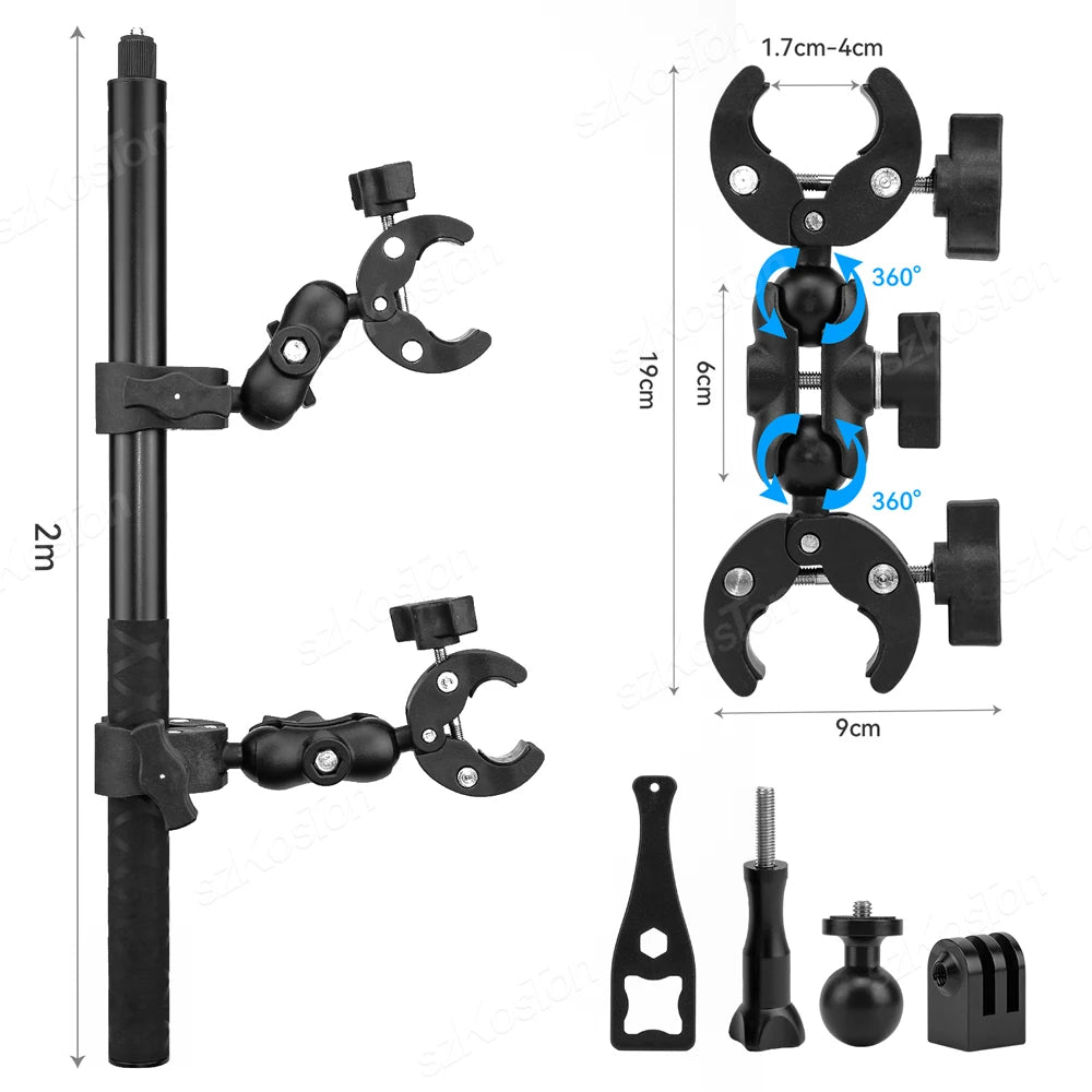 Universelle Halterung für Motorrad Fahrrad und Action Kameras