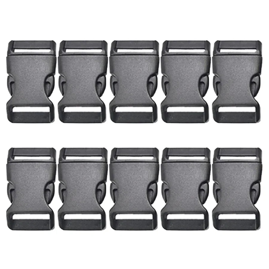 10x Seitliche Schnellverschluss Schnalle 10-25mm für Paracord Armband
