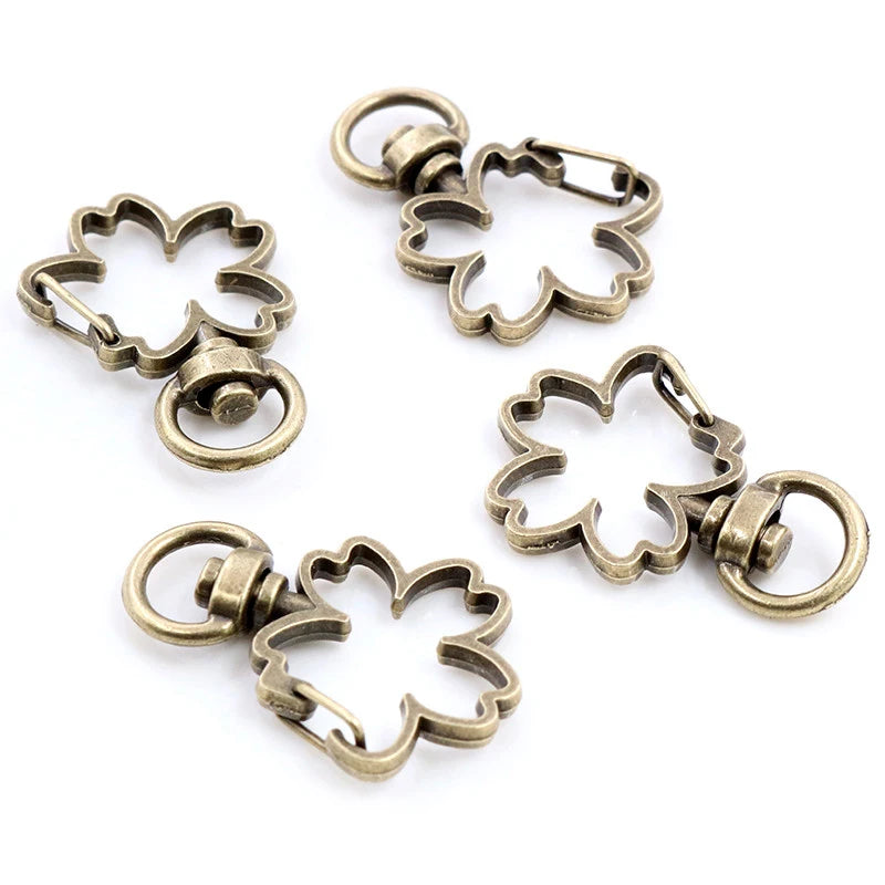 Herz Karabinerhaken Set für Schlüsselanhänger und DIY Projekte