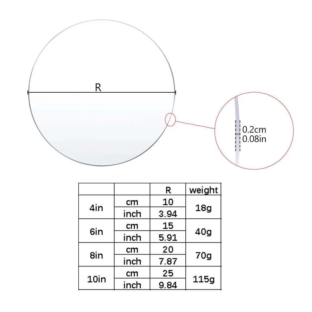 2er Set Wiederverwendbare Runde Acryl Kuchenplatten Für Mehrstöckige Kuchen
