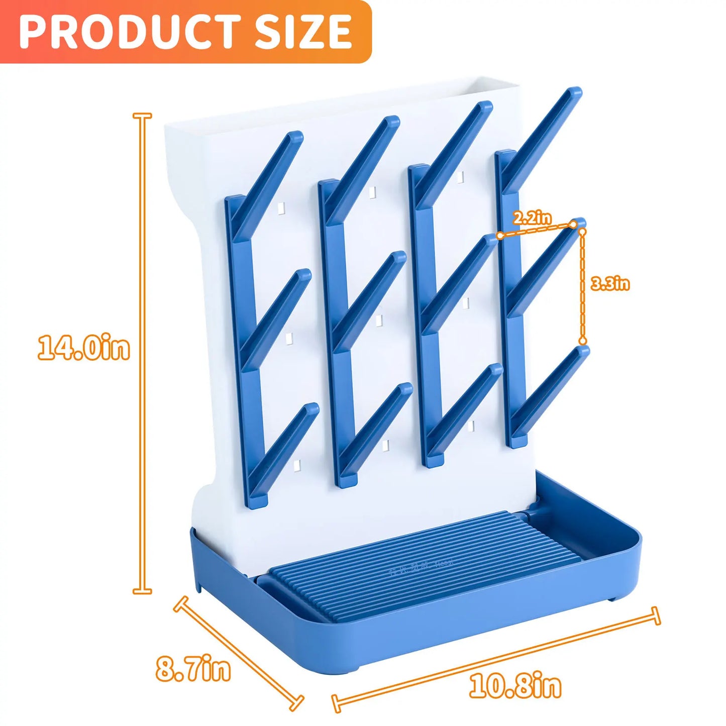 Platzsparender Babyflaschen Trockner für hygienisches Abtropfen