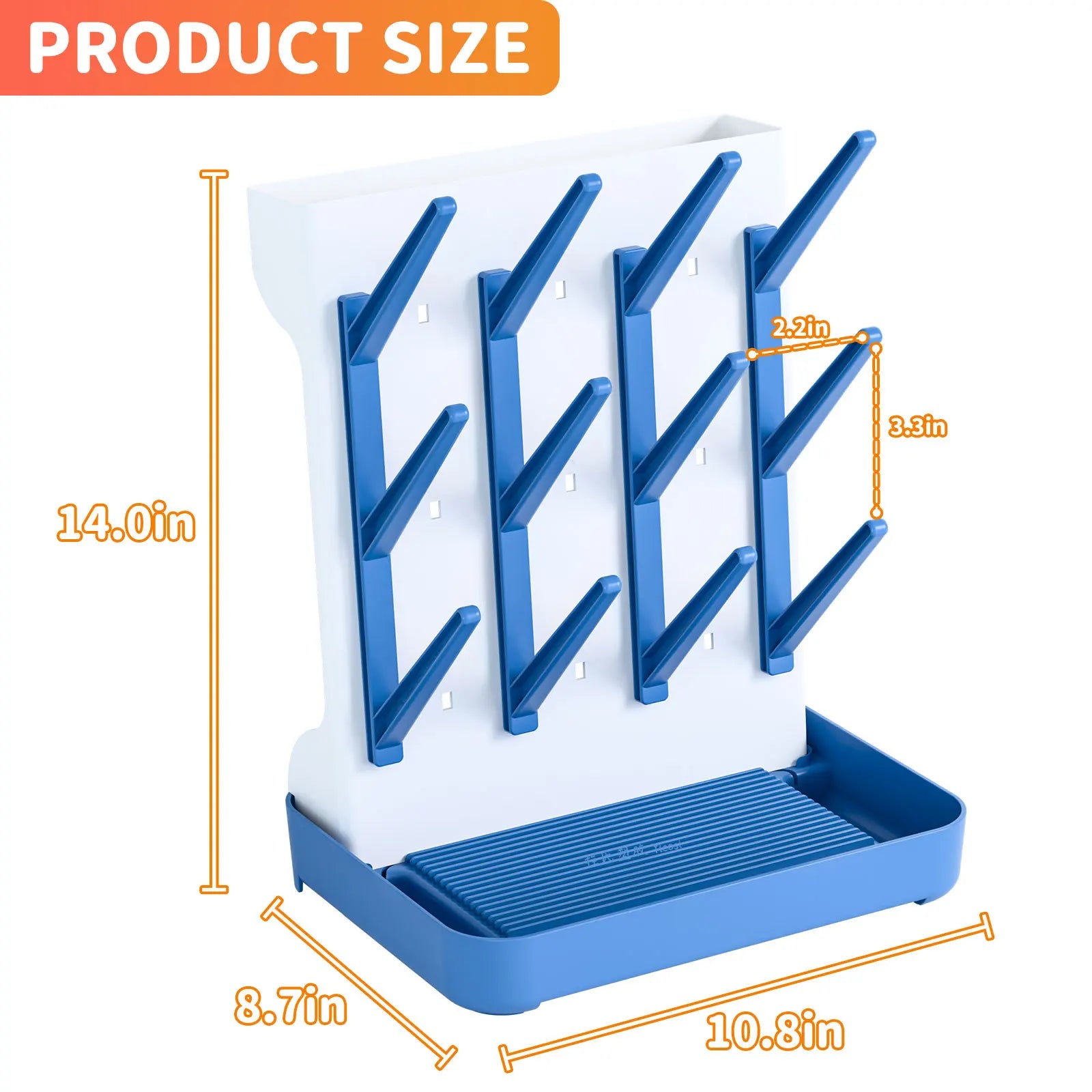 Platzsparender Babyflaschen Trockner für hygienisches Abtropfen